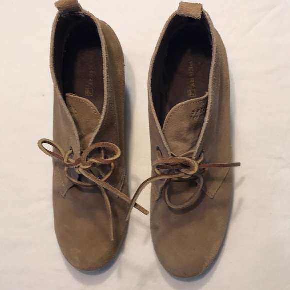 SPERRY Size 9 Ankle Boots Wedges Harlow - Picture 2 of 7